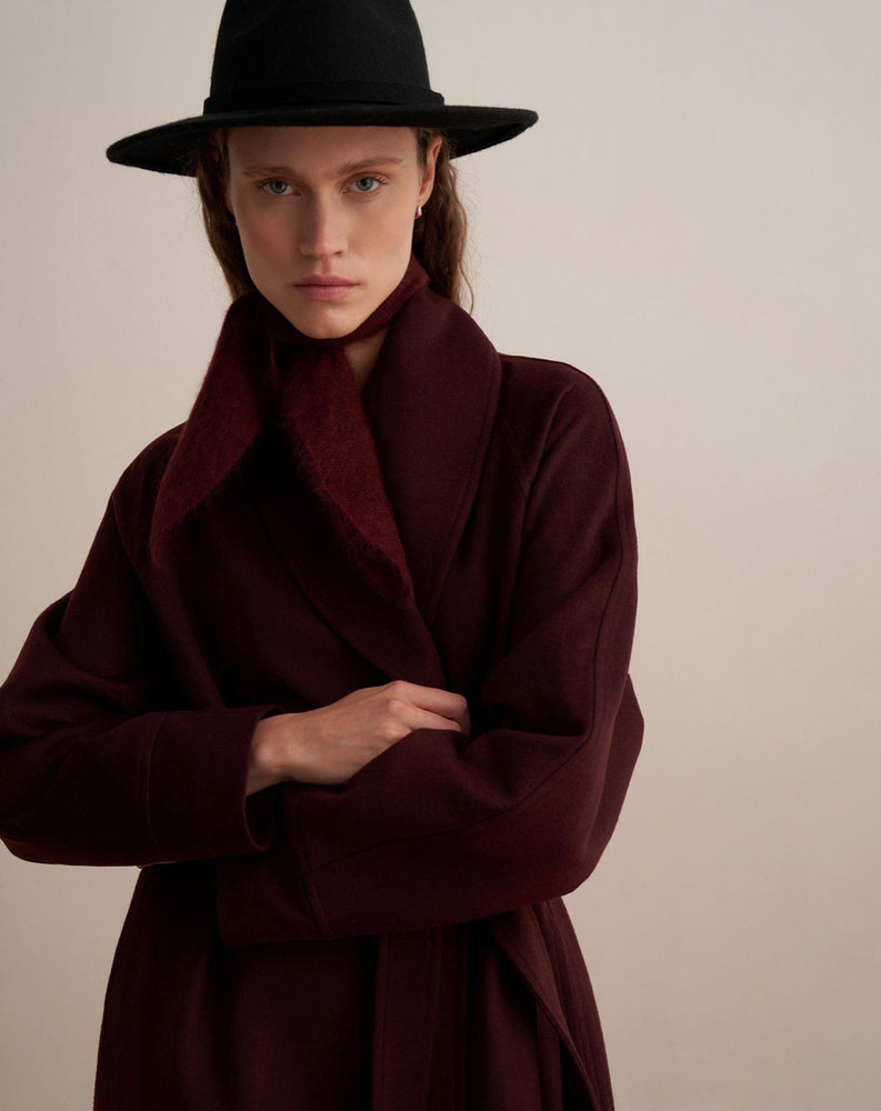 Elegant Wool Blend Coat (Online only)