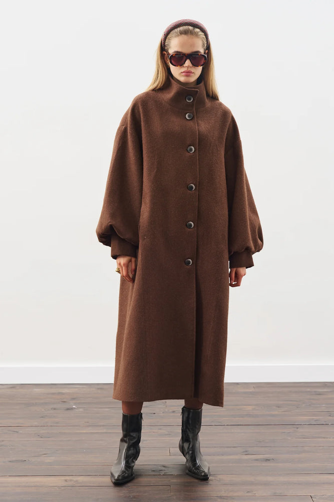 Balloon Sleeve Oversized Coat (Online only)