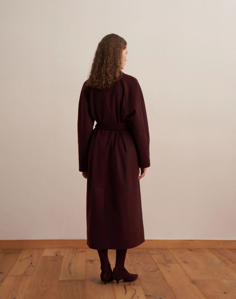 Elegant Wool Blend Coat (Online only)