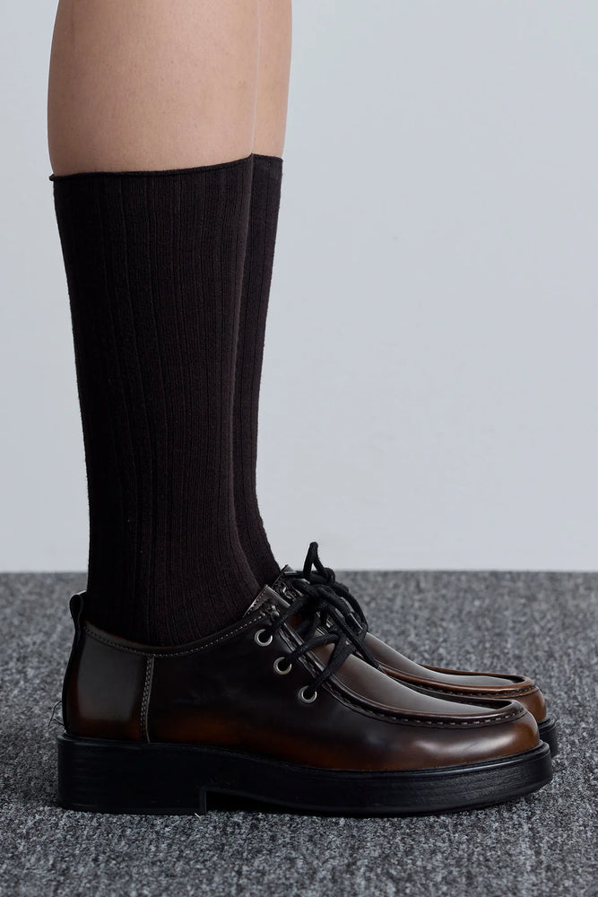 Ribbed Long Socks (Online only)