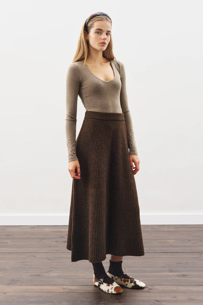 Knit Flared Skirt (Online only)