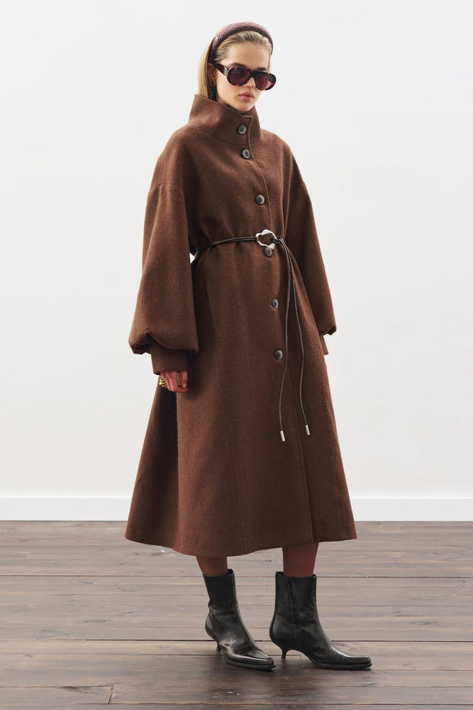 Balloon Sleeve Oversized Coat (Online only)