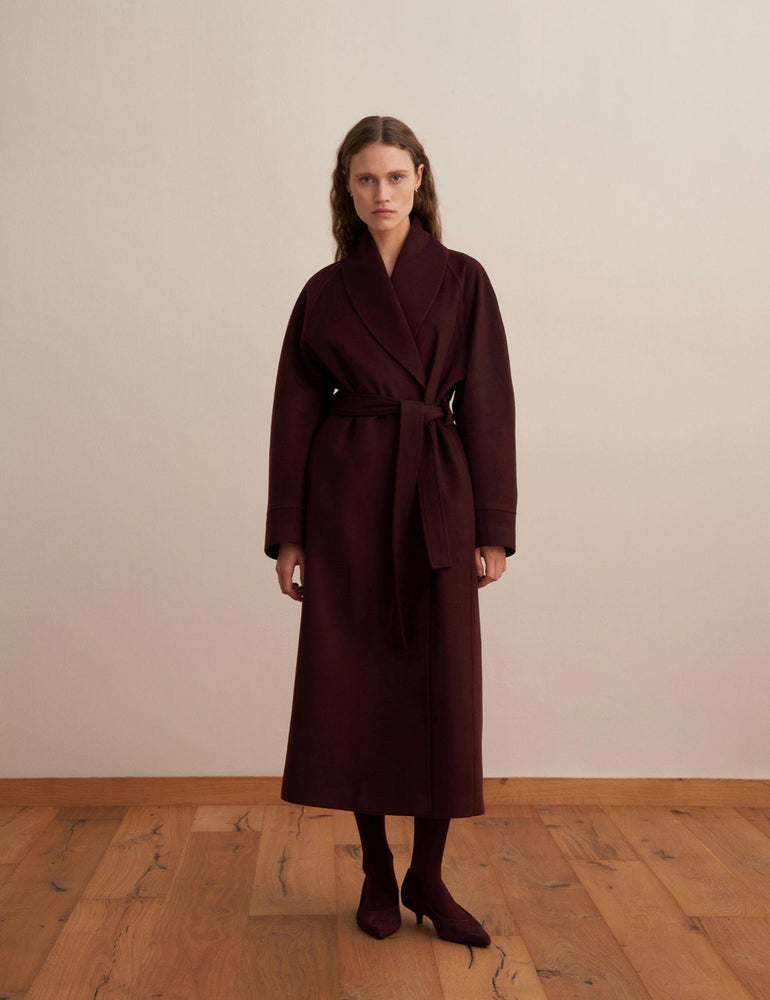 Elegant Wool Blend Coat (Online only)