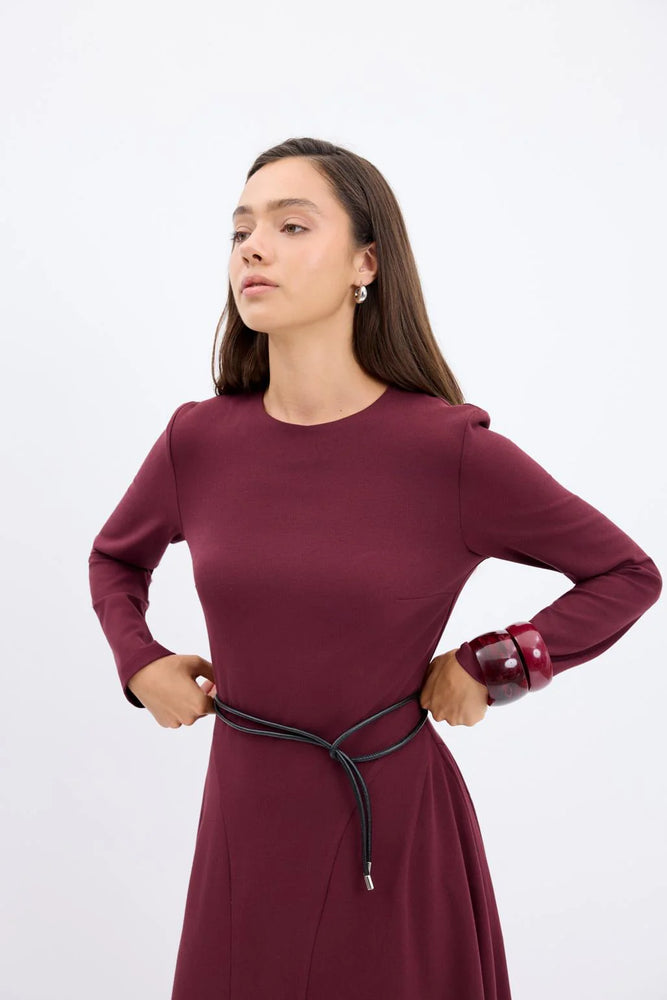Structured Flared Dress