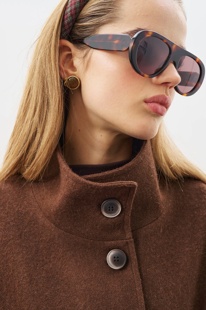 Balloon Sleeve Oversized Coat (Online only)