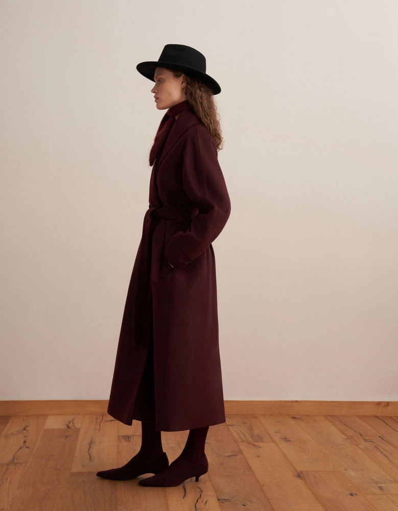 Elegant Wool Blend Coat (Online only)
