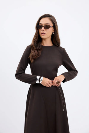 Structured Flared Dress