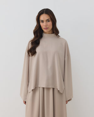 Loose Turtleneck Top
