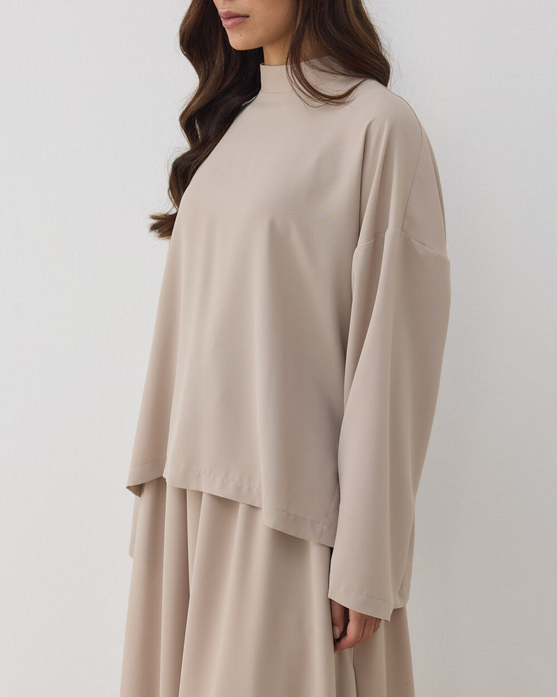 Loose Turtleneck Top