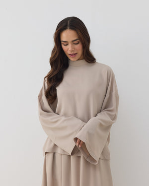 Loose Turtleneck Top