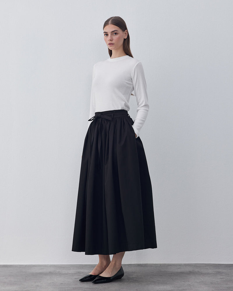 Gabardine Balloon Skirt