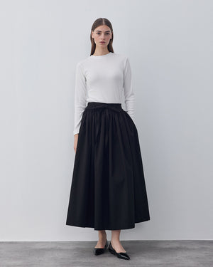 Gabardine Balloon Skirt