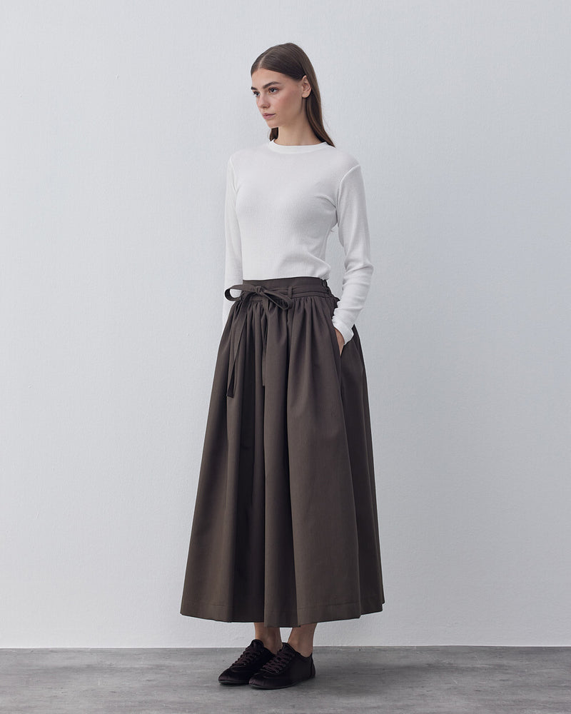 Gabardine Balloon Skirt