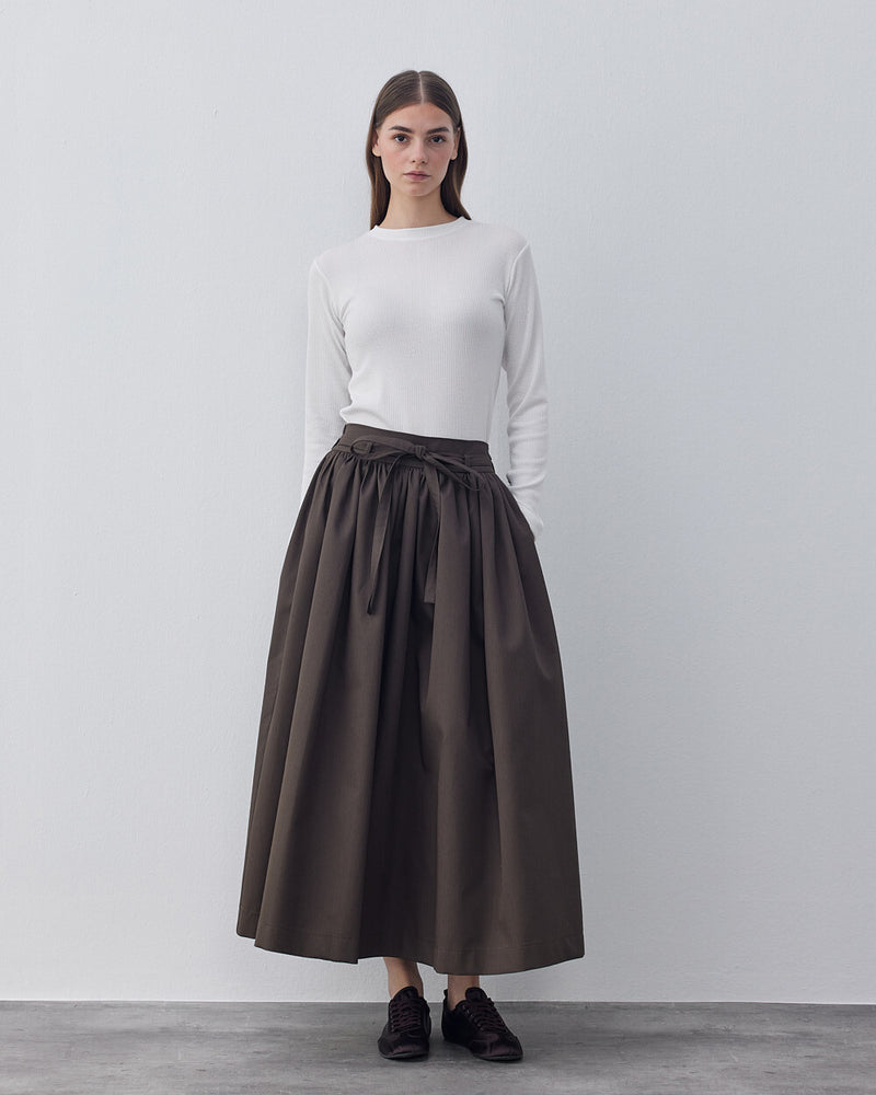 Gabardine Balloon Skirt