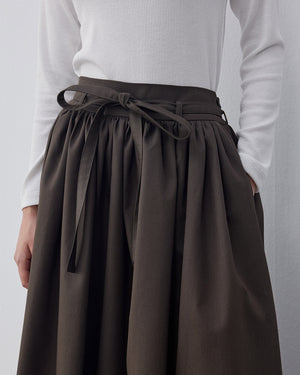 Gabardine Balloon Skirt