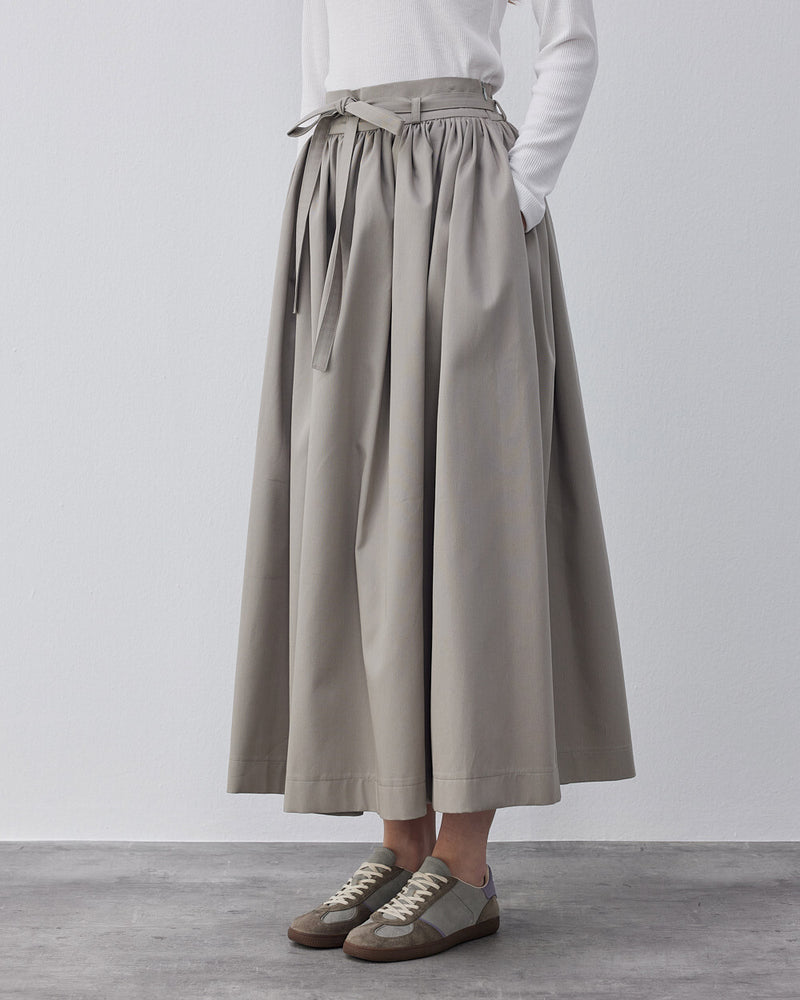 Gabardine Balloon Skirt