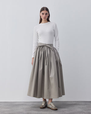 Gabardine Balloon Skirt