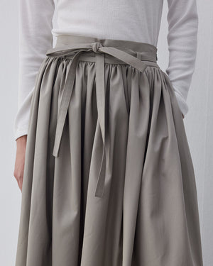 Gabardine Balloon Skirt