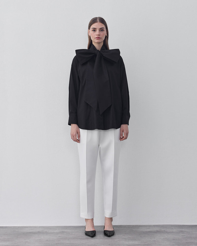 Poplin Bow Shirt