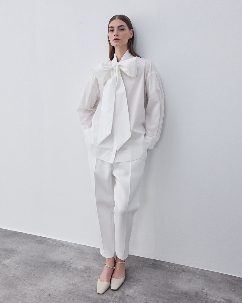 Poplin Bow Shirt