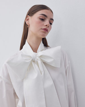 Poplin Bow Shirt