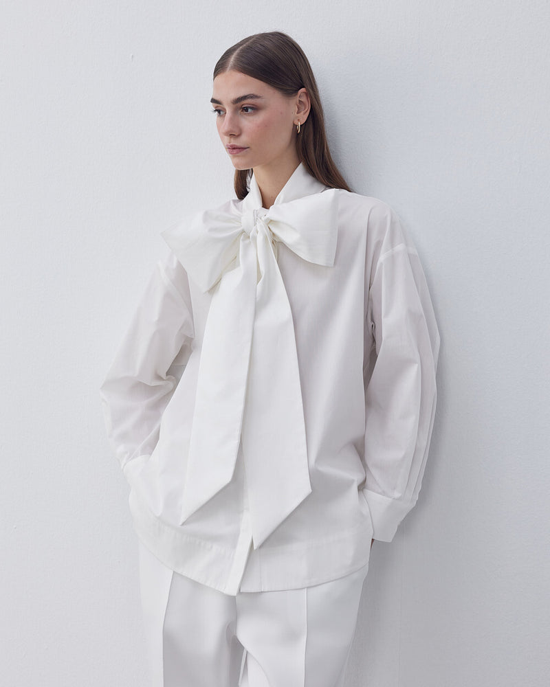 Poplin Bow Shirt