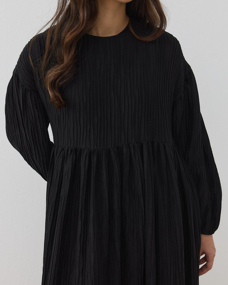 Textured Poplin Dress