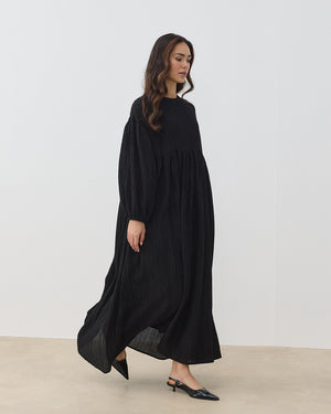 Textured Poplin Dress