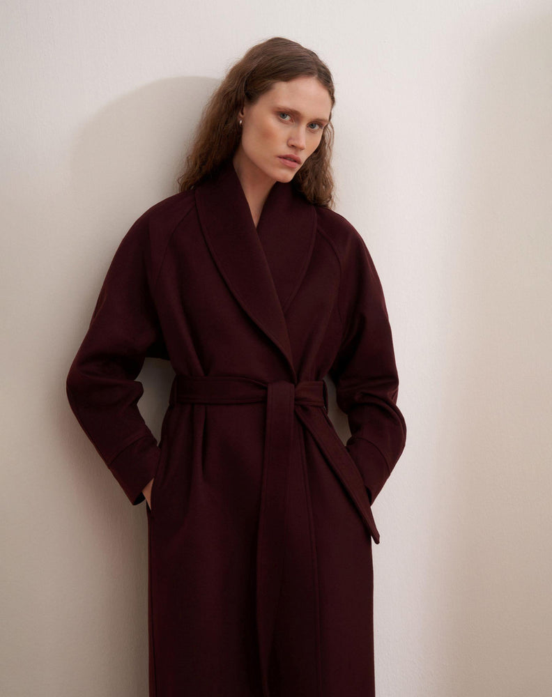 Elegant Wool Blend Coat (Online only)