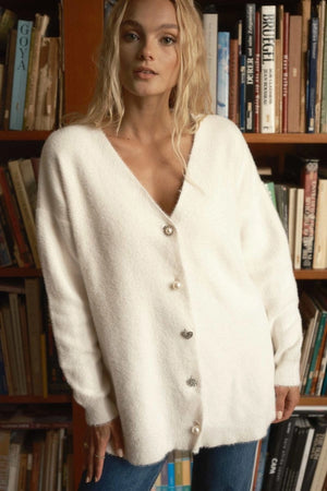 Hooops Elegant Cardigan Cream