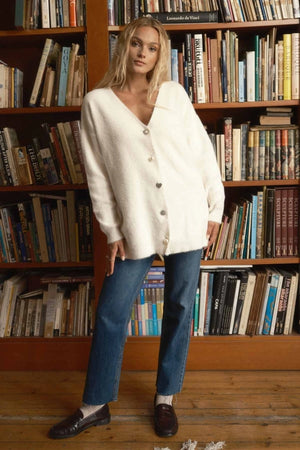 Hooops Elegant Cardigan Cream