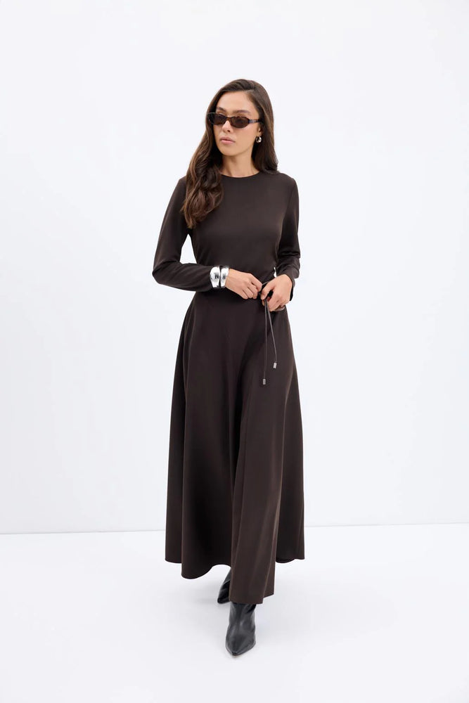 Structured Flared Dress