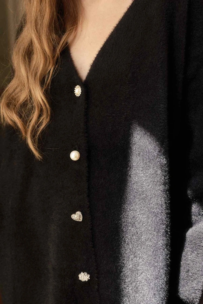 Hooops Elegant Cardigan Black