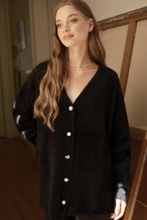 Hooops Elegant Cardigan Black