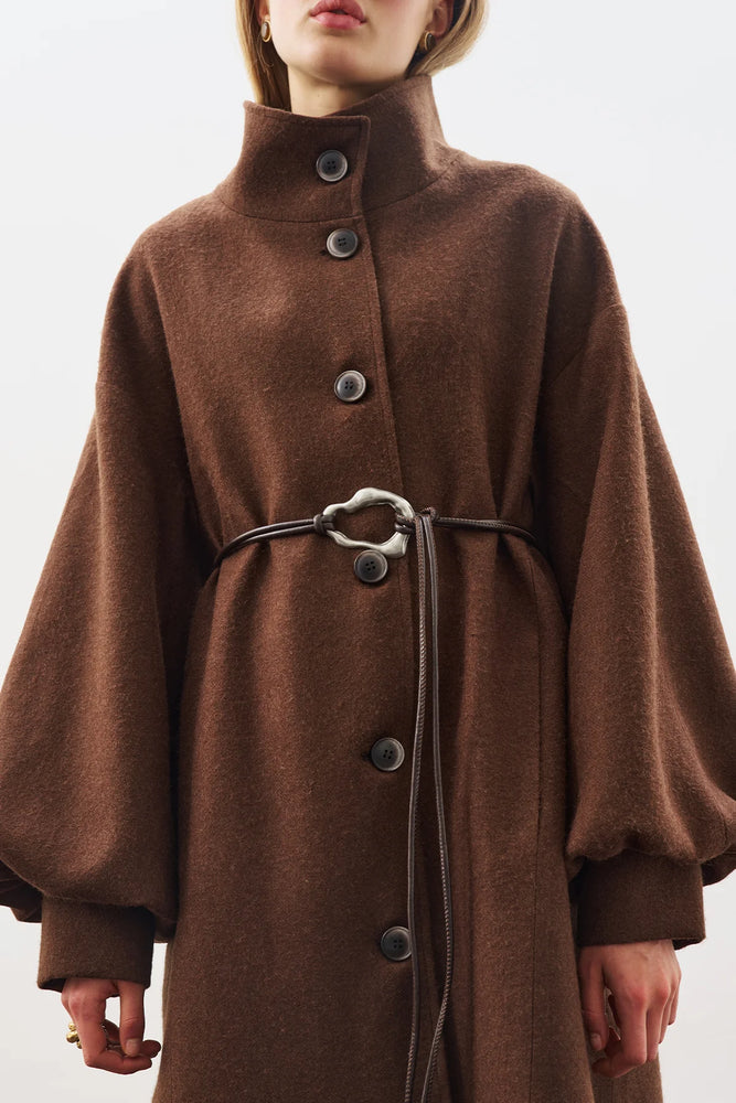 Balloon Sleeve Oversized Coat (Online only)