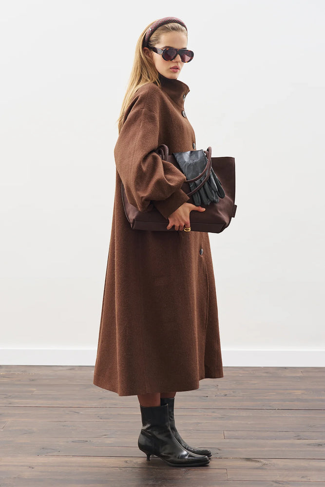 Balloon Sleeve Oversized Coat (Online only)