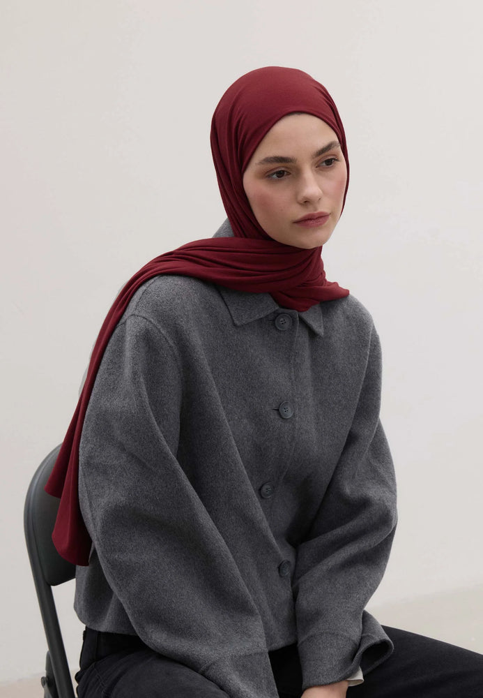 Fresh Scarfs Bamboo Comfort Hijab Bordeaux