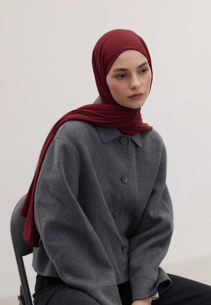 Fresh Scarfs Bamboo Comfort Hijab Bordeaux