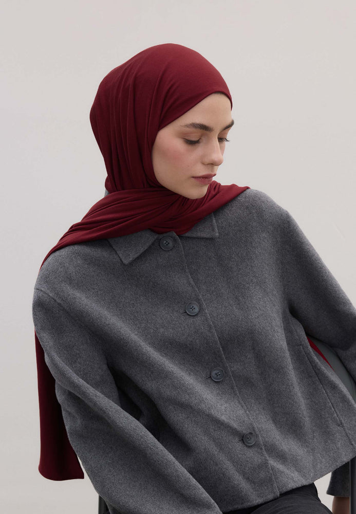 Fresh Scarfs Bamboo Comfort Hijab Bordeaux