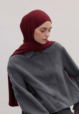 Fresh Scarfs Bamboo Comfort Hijab Bordeaux