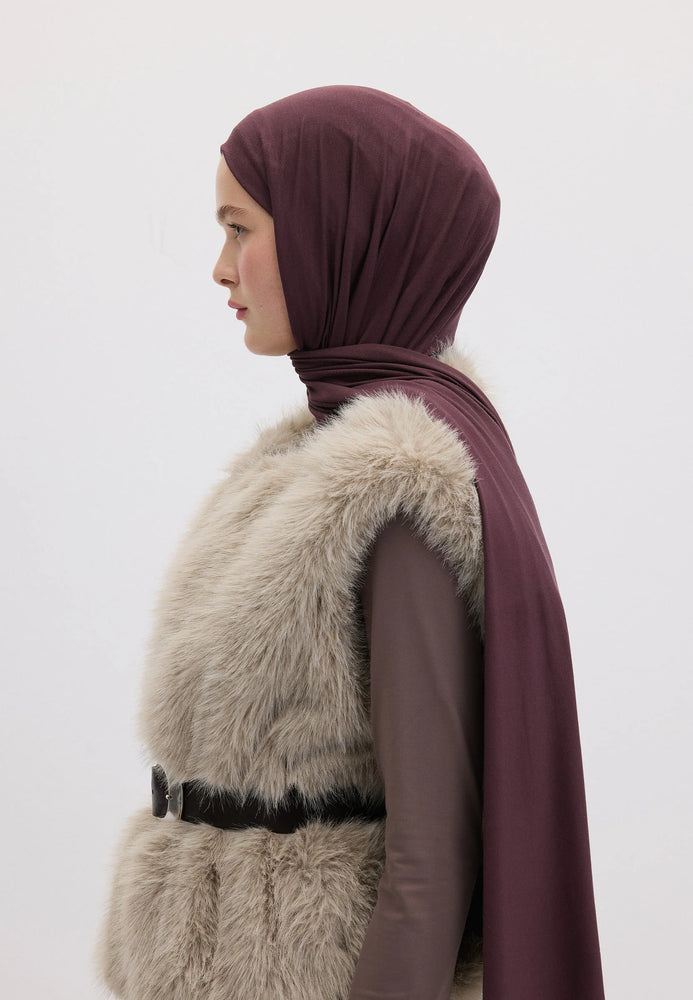 Fresh Scarfs Bamboo Comfort Hijab Damson Purple