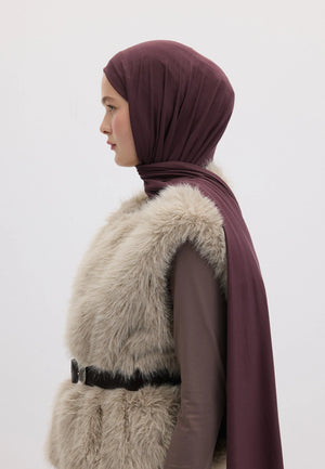 Fresh Scarfs Bamboo Comfort Hijab Damson Purple