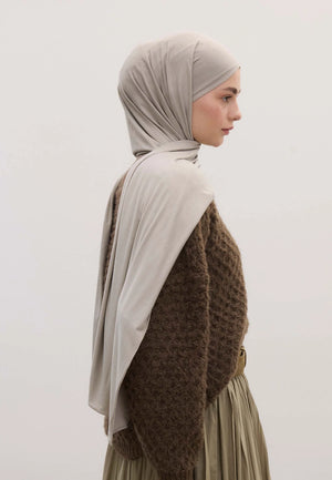 Fresh Scarfs Bamboo Comfort Hijab Silver Grey