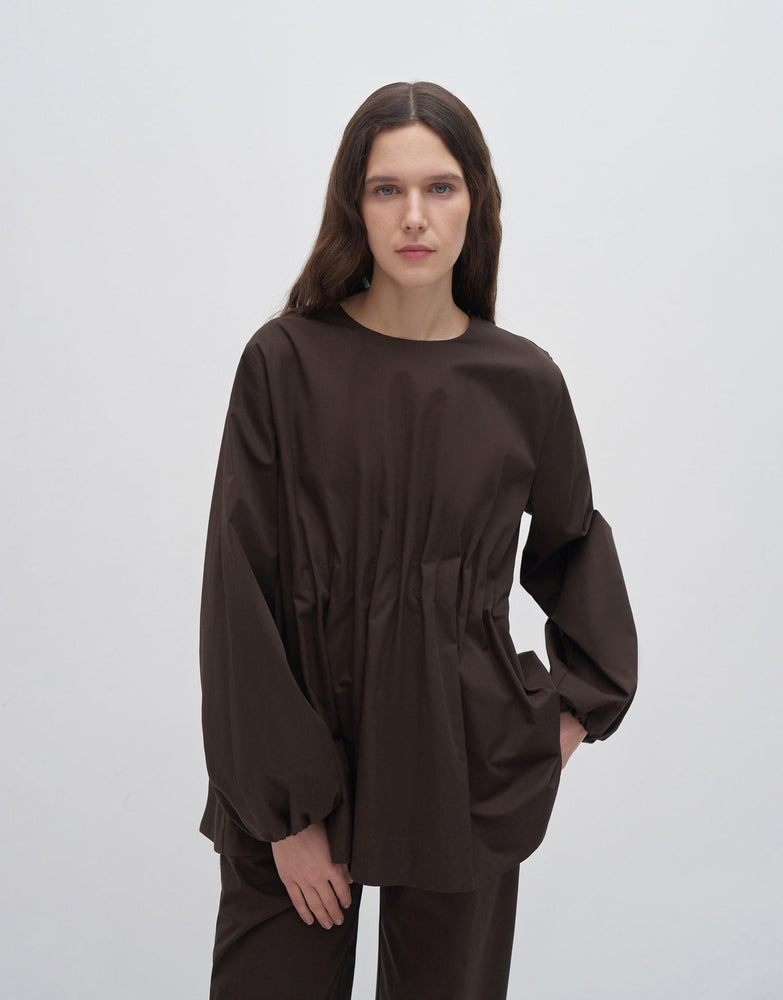 Pleated Balloon Tunic