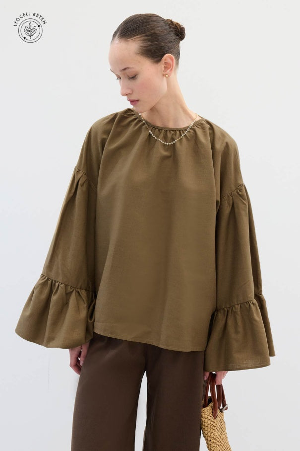 Flywheel Tunic Sleeve Khaki