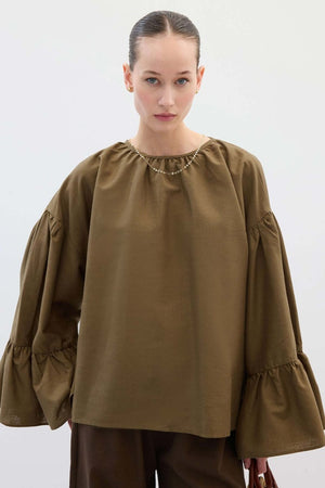 Flywheel Tunic Sleeve Khaki