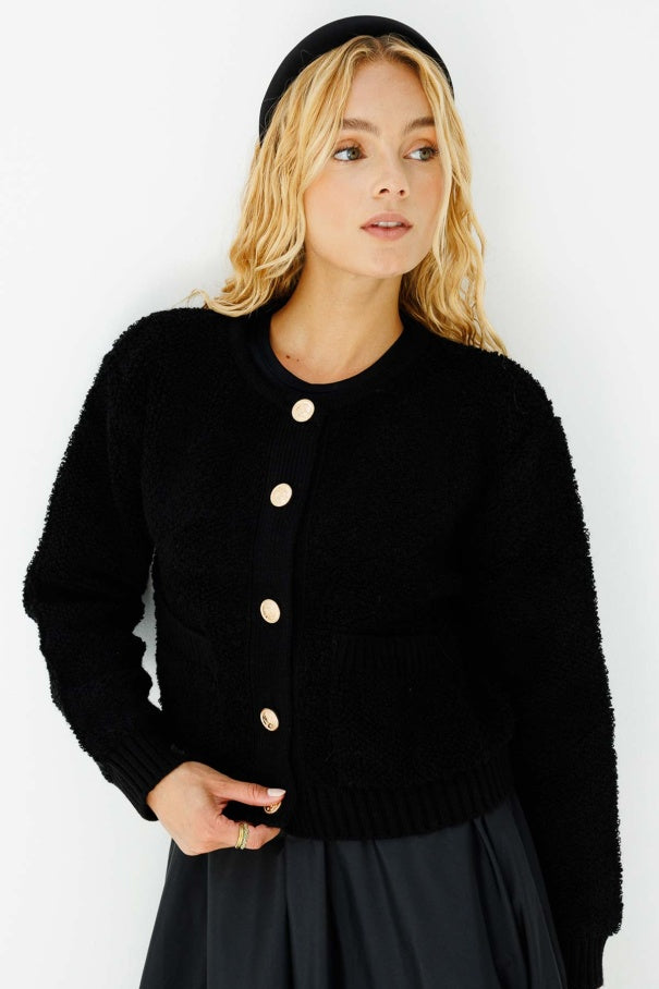 Teddy Crop Cardigan