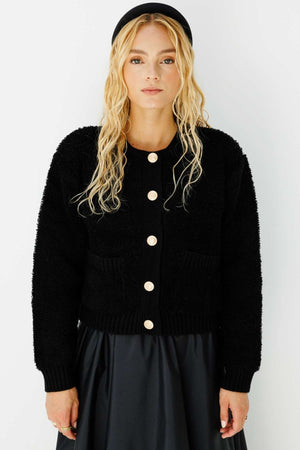 Teddy Crop Cardigan