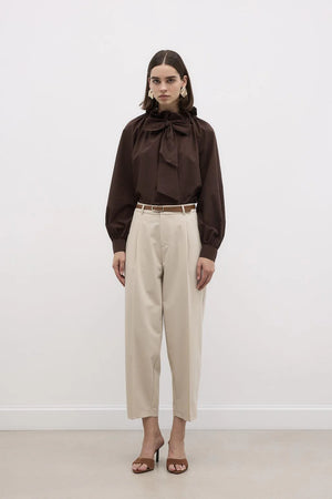 Belted Carrot Trouser