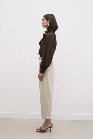 Belted Carrot Trouser